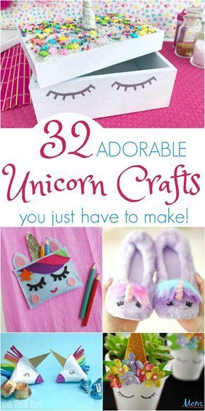 32 ADORABLE and Magical Unicorn Crafts you Just Have to Make! - 32 ADORABLE and Magical Unicorn Crafts you Just Have to Make! -   17 unicorn diy Crafts ideas