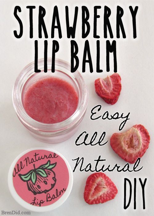 DIY Sweet Strawberry Lip Balm - DIY Sweet Strawberry Lip Balm -   18 diy Beauty organic ideas