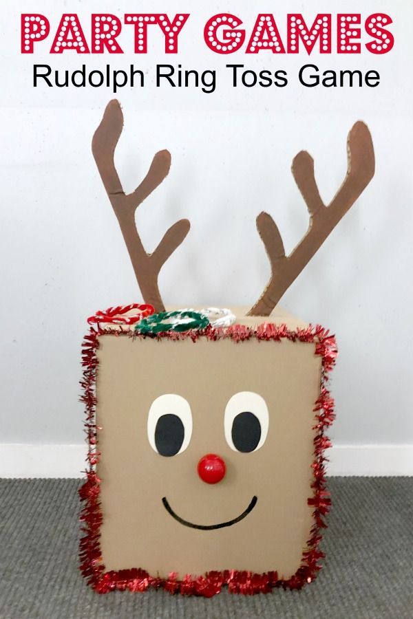 DIY Rudolph Ring Toss Game - Red Ted Art - DIY Rudolph Ring Toss Game - Red Ted Art -   18 diy Christmas games ideas