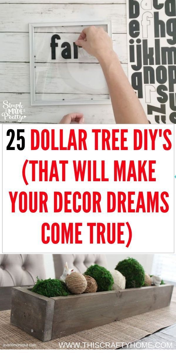 25 DIY Dollar Tree Crafts (That will totally fulfill your farmhouse decor dreams) - 25 DIY Dollar Tree Crafts (That will totally fulfill your farmhouse decor dreams) -   18 diy Decorations tree ideas