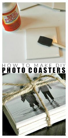 How to Make DIY Photo Coasters - How to Make DIY Photo Coasters -   18 diy Easy men ideas