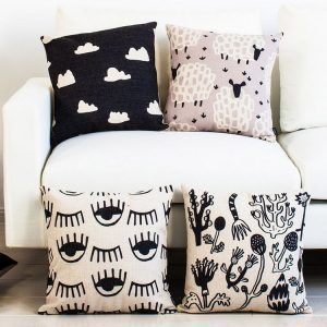 MEROE White Mud Cloth/ African Mudcloth Pillow Covers - MEROE White Mud Cloth/ African Mudcloth Pillow Covers -   18 diy Pillows throw ideas