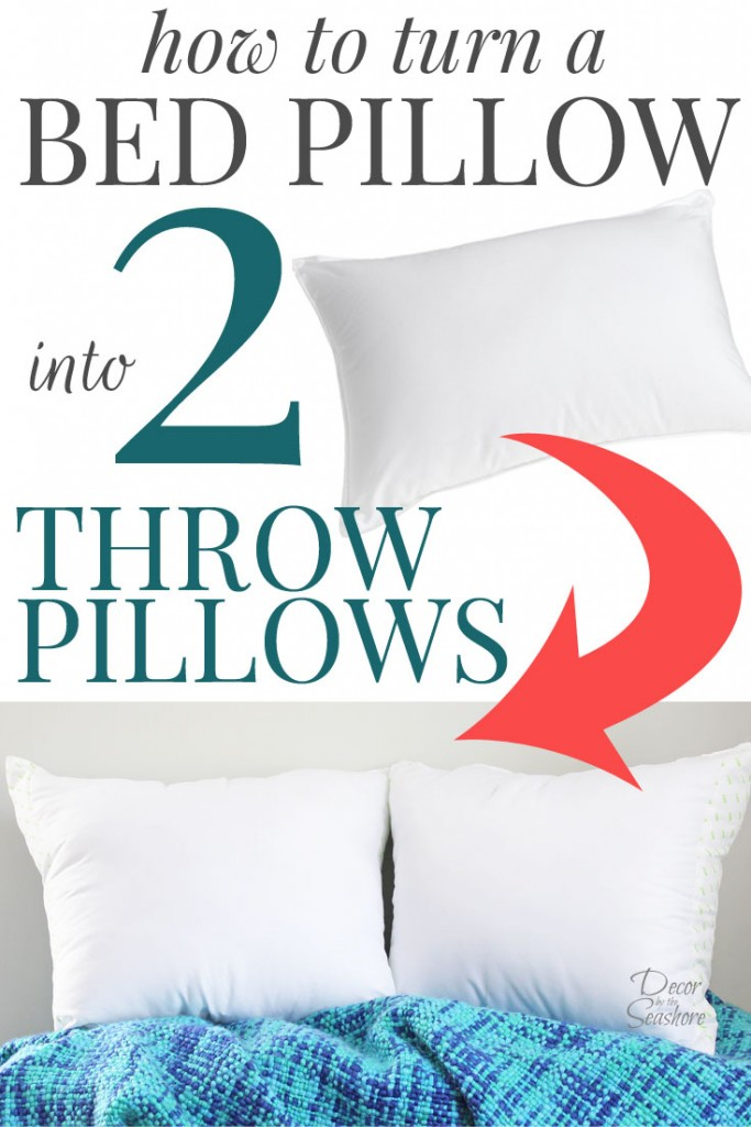 How to Turn a Bed Pillow into Throw Pillows | DIY Throw Pillows - How to Turn a Bed Pillow into Throw Pillows | DIY Throw Pillows -   18 diy Pillows throw ideas