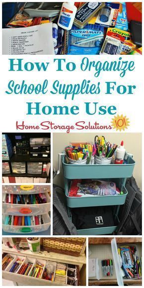How to organize school supplies for home use - How to organize school supplies for home use -   18 diy School Supplies homework station ideas