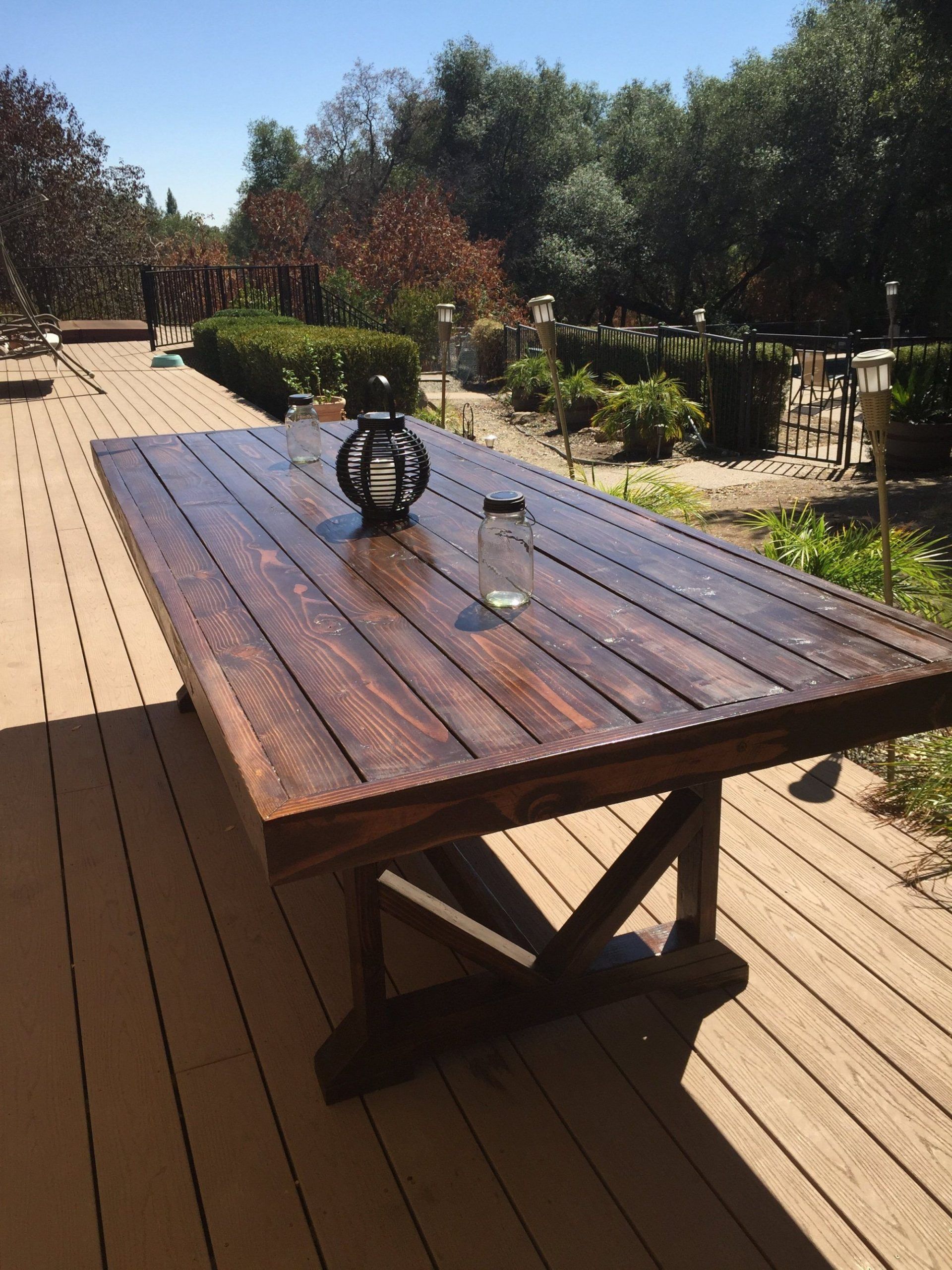 DIY Large Outdoor Dining Table - DIY Large Outdoor Dining Table -   18 diy Table outdoor ideas