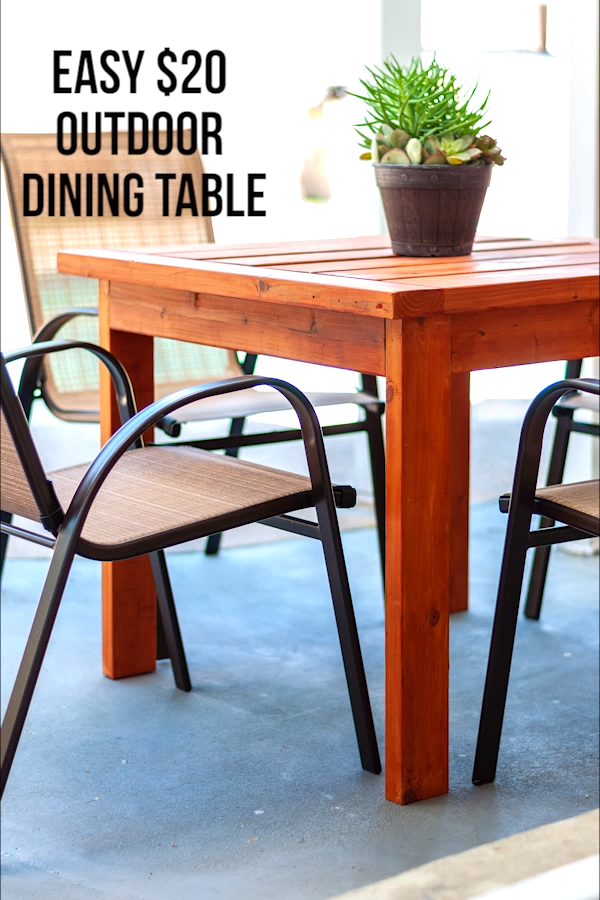 A $20 Outdoor Dining Table - with plans! - A $20 Outdoor Dining Table - with plans! -   18 diy Table outdoor ideas
