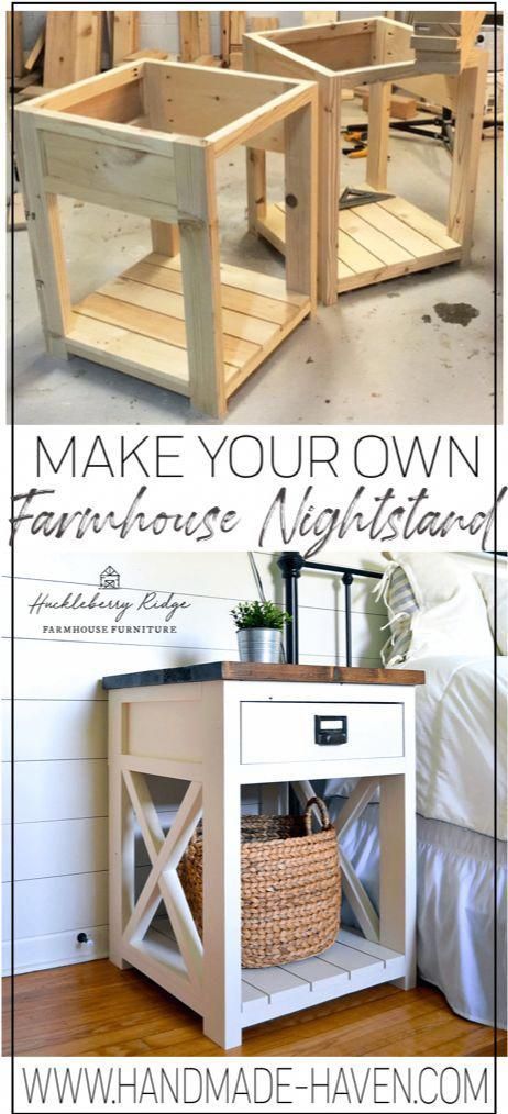 Farmhouse Nightstand - Farmhouse Nightstand -   18 diy Table stand ideas