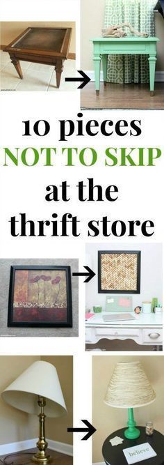 The pieces not to skip at the thrift store - Green With Decor - The pieces not to skip at the thrift store - Green With Decor -   18 thrift store diy Furniture ideas