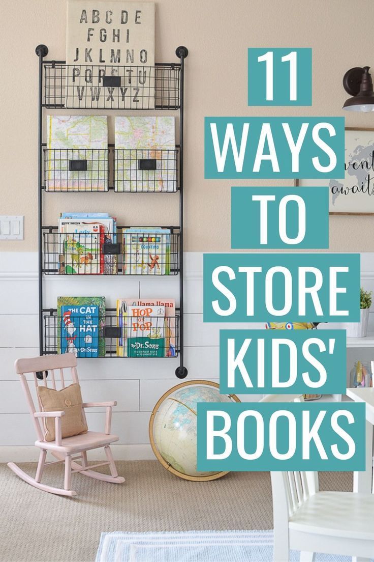 11 Clever Book Storage Ideas for Kids - Mommyhooding - 11 Clever Book Storage Ideas for Kids - Mommyhooding -   19 diy Kids room ideas