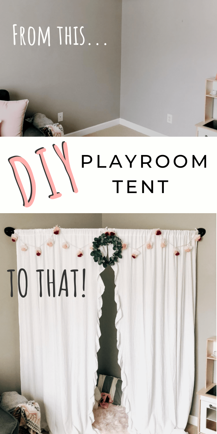 Adorable (And Simple!) DIY Playroom Tent - Poms2Moms - Adorable (And Simple!) DIY Playroom Tent - Poms2Moms -   19 diy Kids room ideas