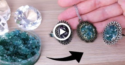 HOW TO MAKE FAKE GEODE CRYSTALS FROM RESIN / EASY DIY TUMBLR CRYSTAL JEWELRY - HOW TO MAKE FAKE GEODE CRYSTALS FROM RESIN / EASY DIY TUMBLR CRYSTAL JEWELRY -   19 diy Tumblr jewelry ideas
