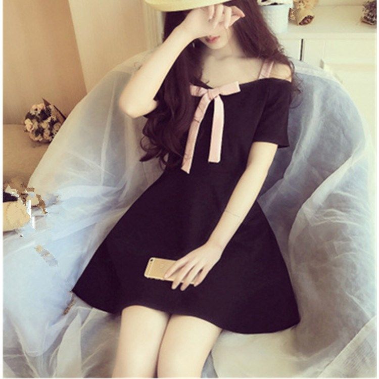 US $18.87 5% OFF|2019 Women Korean Summer Cute Party Dress Thin Sweet Bow Dress Off shoulder Plus Size Dress Female-in Dresses from Women's Clothing on AliExpress - US $18.87 5% OFF|2019 Women Korean Summer Cute Party Dress Thin Sweet Bow Dress Off shoulder Plus Size Dress Female-in Dresses from Women's Clothing on AliExpress -   8 style Korean party ideas