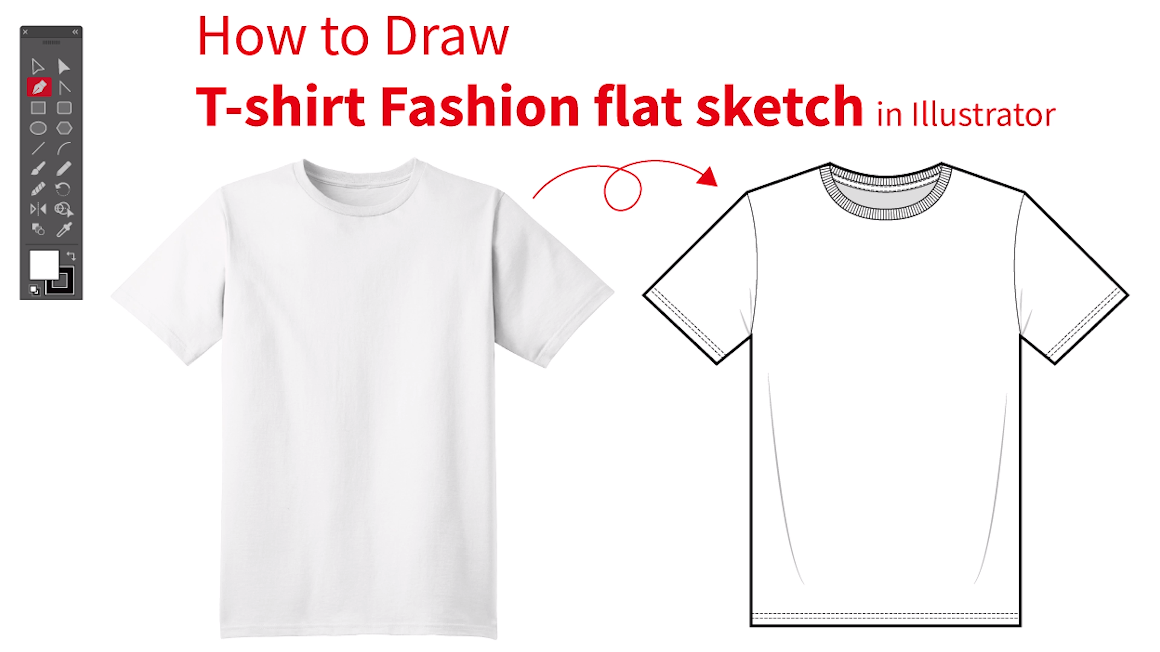 T-shirt Fashion flat sketch in Illustrator 5 min NOCUT / ???????????????T???????? / ????? ??? - T-shirt Fashion flat sketch in Illustrator 5 min NOCUT / ???????????????T???????? / ????? ??? -   9 style Fashion drawing ideas