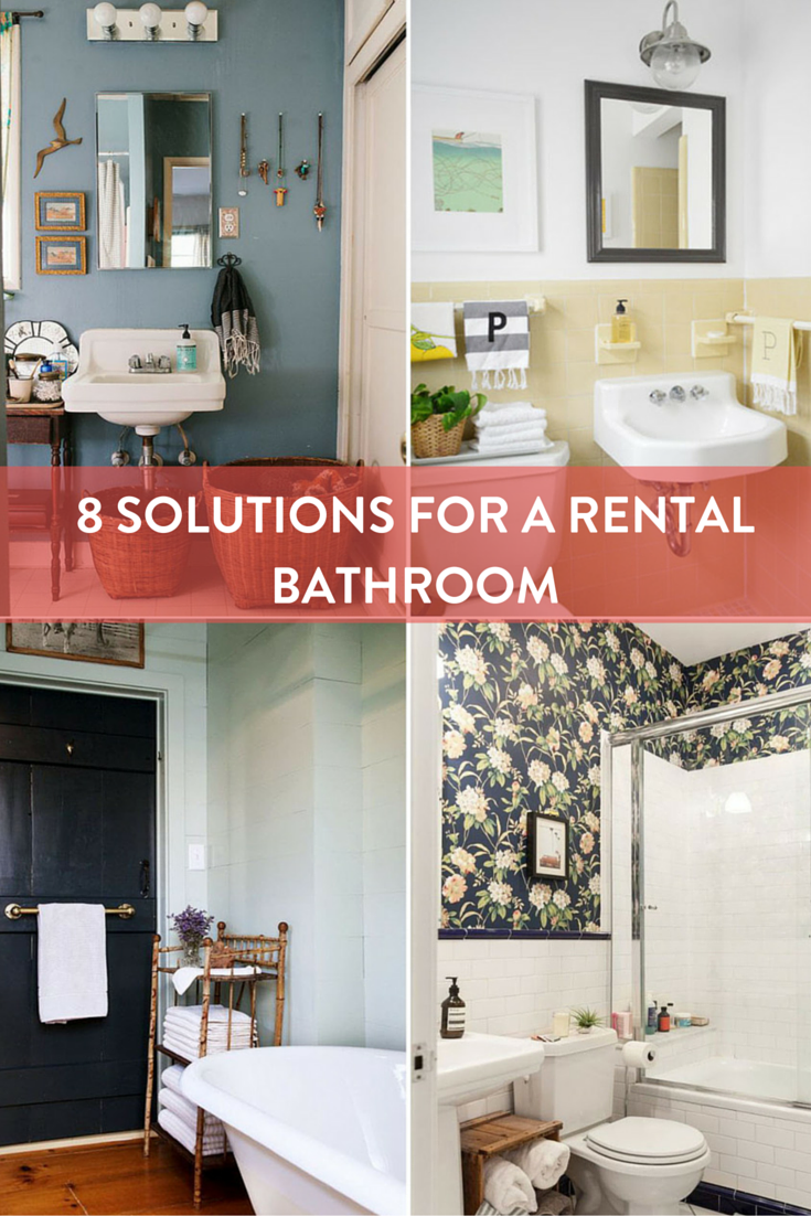 Roundup: 8 Solutions to Help Your Rental Bathroom - Roundup: 8 Solutions to Help Your Rental Bathroom -   11 diy Bathroom rental ideas