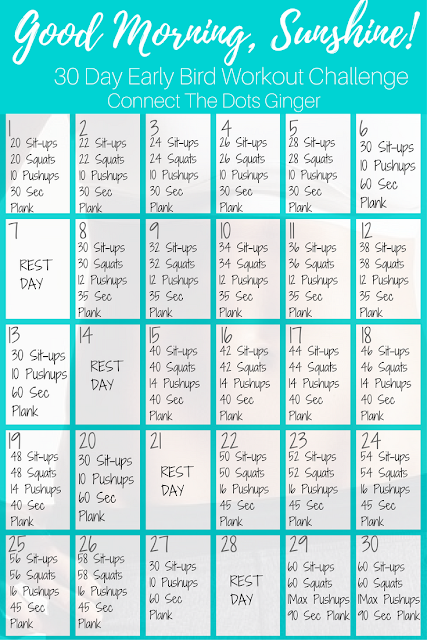Quick, Early Morning 30 Day Workout Challenge - Quick, Early Morning 30 Day Workout Challenge -   11 fitness Challenge 30 day ideas