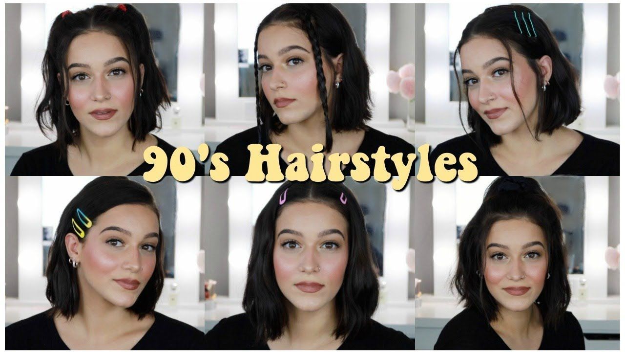 Easy 90's Inspired Hairstyles For Short Hair! - Easy 90's Inspired Hairstyles For Short Hair! -   11 hair style Aesthetic ideas