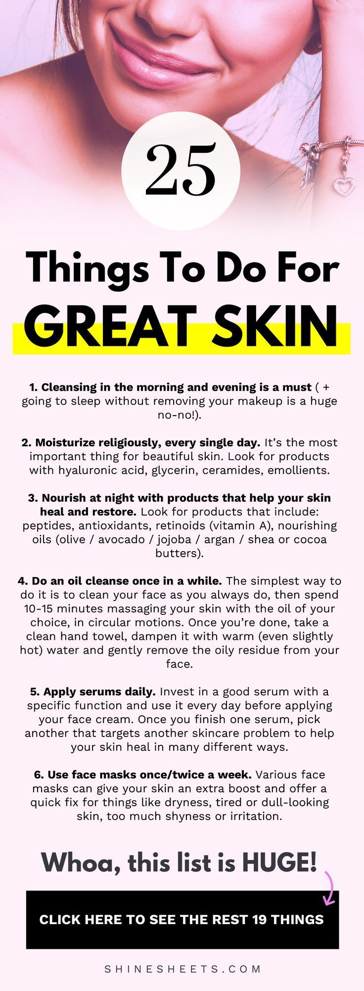 25 Things To Do For Stunning Skin - 25 Things To Do For Stunning Skin -   12 beauty care & skincare ideas