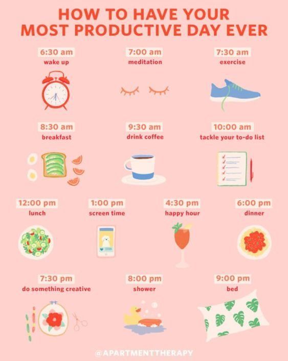 An Hour-by-Hour Roadmap to Your Most Productive Day Ever - An Hour-by-Hour Roadmap to Your Most Productive Day Ever -   12 beauty Day of the week ideas