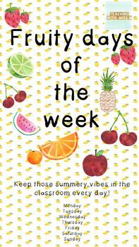 Fruity Days Of The Week #ausbts19 - Fruity Days Of The Week #ausbts19 -   12 beauty Day of the week ideas