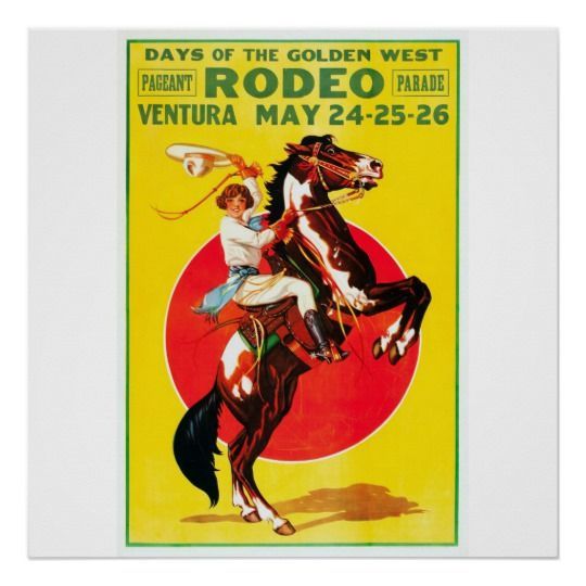 Ventura Rodeo, 1933. Vintage Advertising Poster | Zazzle.com - Ventura Rodeo, 1933. Vintage Advertising Poster | Zazzle.com -   12 beauty Poster advertising ideas