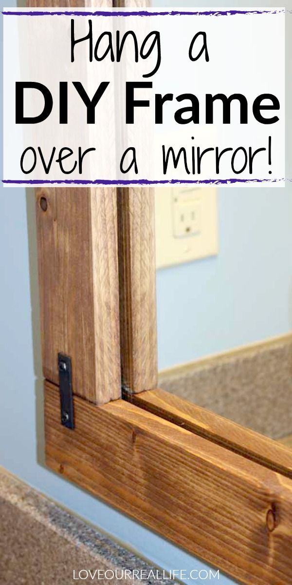 DIY Frame OVER a Bathroom Mirror - DIY Frame OVER a Bathroom Mirror -   12 diy Bathroom updates ideas