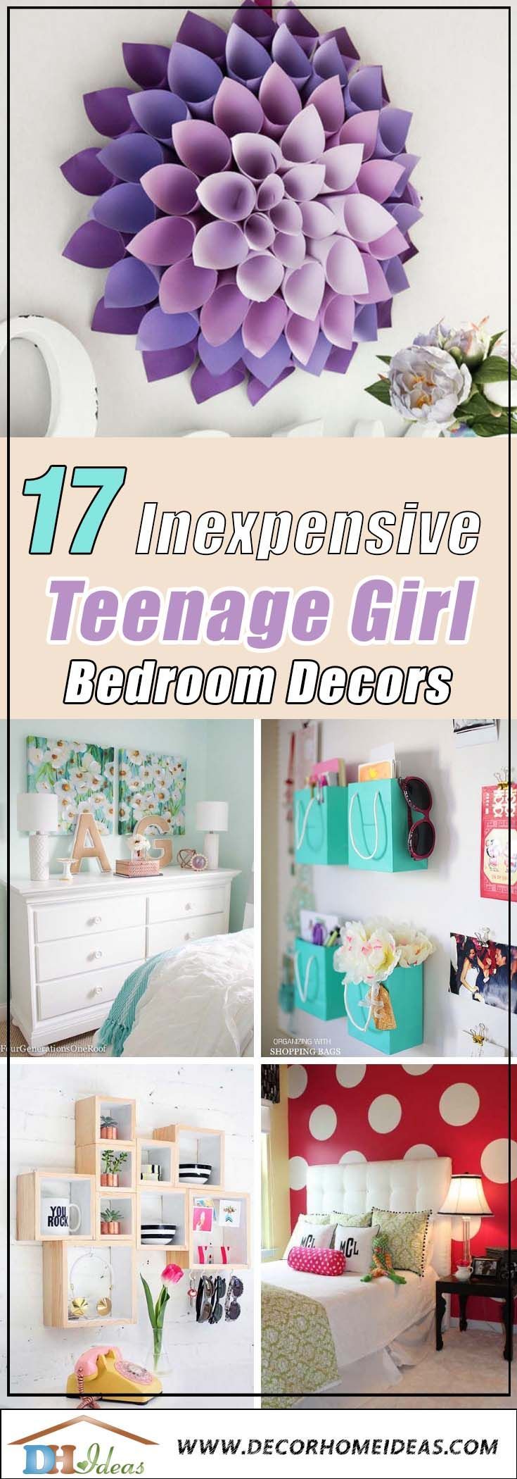 17+ Cheap Ways To Decorate a Teenage Girl's Bedroom - 17+ Cheap Ways To Decorate a Teenage Girl's Bedroom -   12 diy Bedroom teenagers ideas
