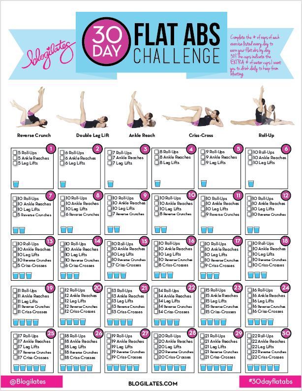 12 fitness Challenge abs ideas