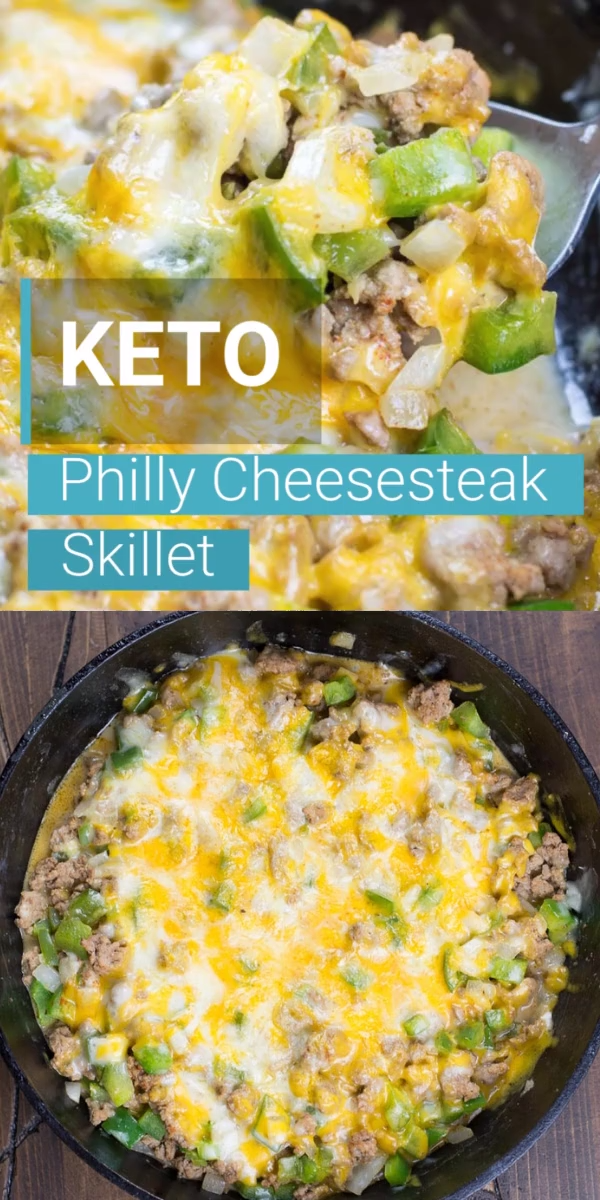 One Pan Keto Philly Cheesesteak Skillet - One Pan Keto Philly Cheesesteak Skillet -   12 fitness Humor carbs ideas