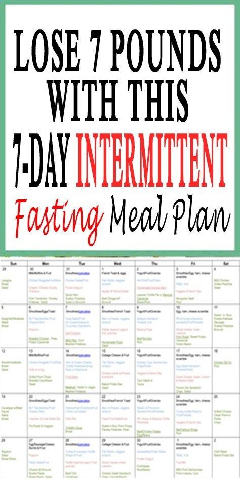 7-Day Intermittent Fasting Meal Plan For Beginners - 7-Day Intermittent Fasting Meal Plan For Beginners -   12 fitness Meals losing weight ideas