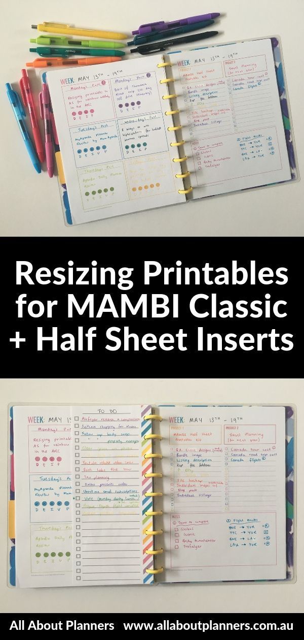 Blog & project planning using printables resized for MAMBI Classic - All About Planners - Blog & project planning using printables resized for MAMBI Classic - All About Planners -   12 fitness Planner mambi ideas