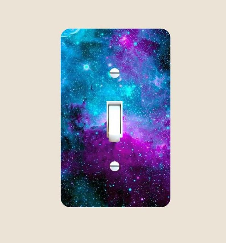 Blue Purple Space Galaxy Light Switch Plate Cover - Single Toggle - Switch Plates - Bedroom and Bathroom D?cor - Hubble - NASA - Blue Purple Space Galaxy Light Switch Plate Cover - Single Toggle - Switch Plates - Bedroom and Bathroom D?cor - Hubble - NASA -   13 beauty Images galaxy ideas