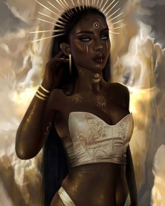 Black Women Art! — Tatimoons –  Sun Goddess, ruler of Leo - Black Women Art! — Tatimoons –  Sun Goddess, ruler of Leo -   14 beauty Art magic ideas