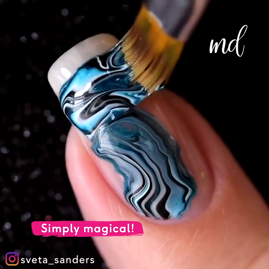 OUTSTANDING MARBLE NAIL DESIGN - OUTSTANDING MARBLE NAIL DESIGN -   14 beauty Art magic ideas