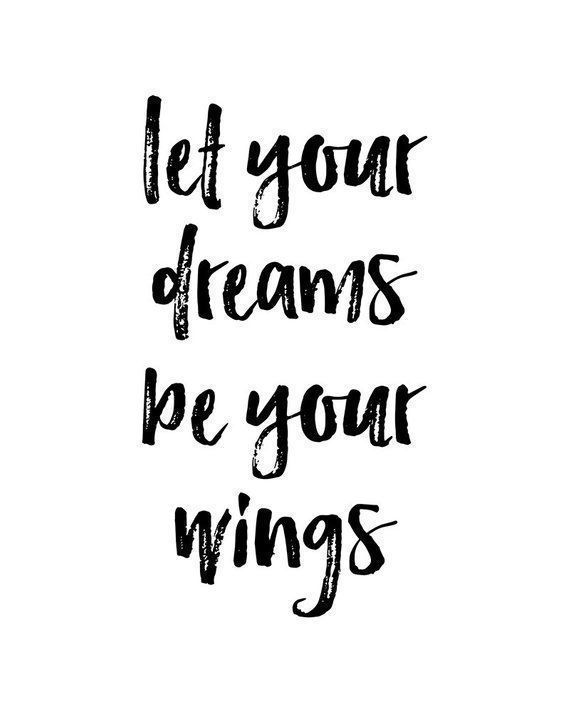 Let Your Dreams Be Your Wings, Printable Wall Art, Dreams Quote, Typography, Poster, Motivational, Inspirational, Wall Decor, Word Art - Let Your Dreams Be Your Wings, Printable Wall Art, Dreams Quote, Typography, Poster, Motivational, Inspirational, Wall Decor, Word Art -   14 beauty Images dreams ideas