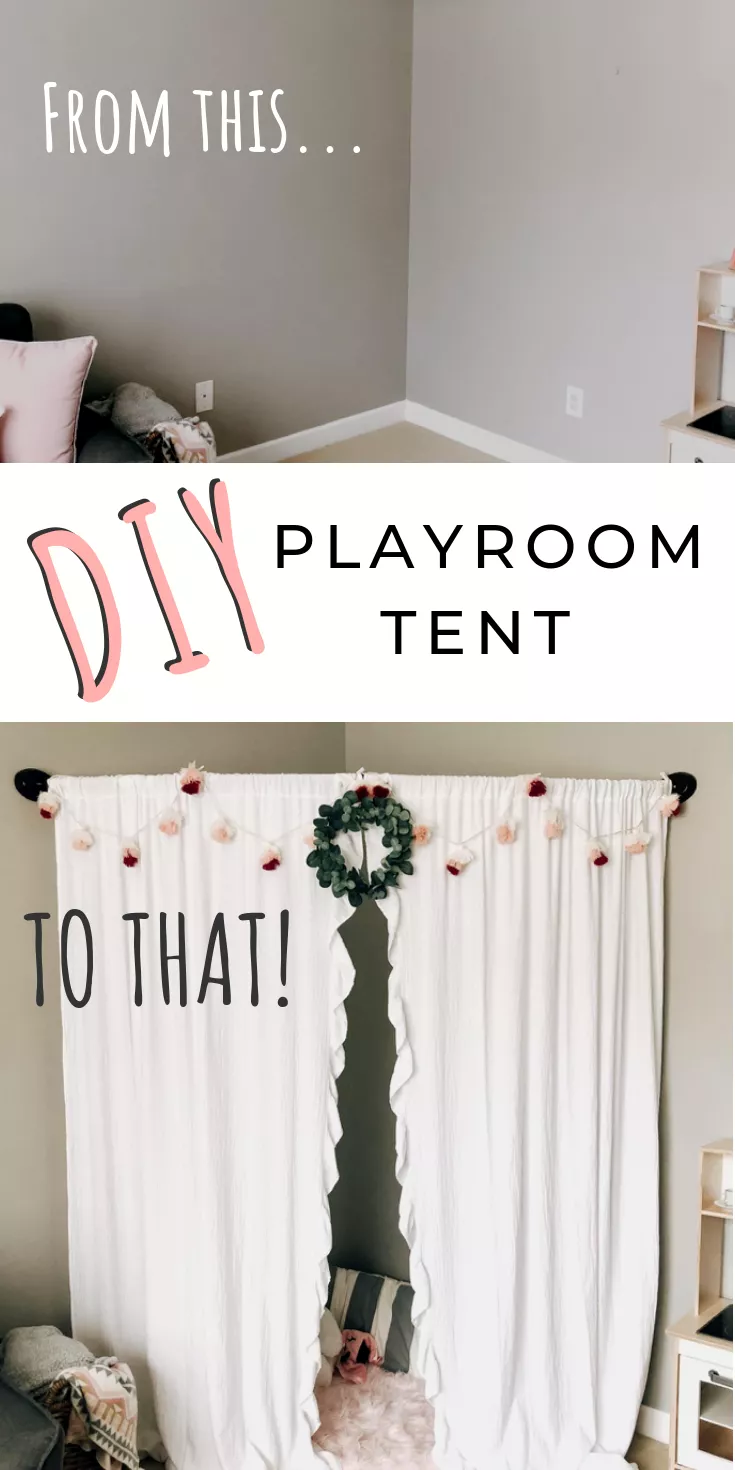 Adorable (And Simple!) DIY Playroom Tent - Poms2Moms - Adorable (And Simple!) DIY Playroom Tent - Poms2Moms -   14 diy Decoracion habitacion ideas
