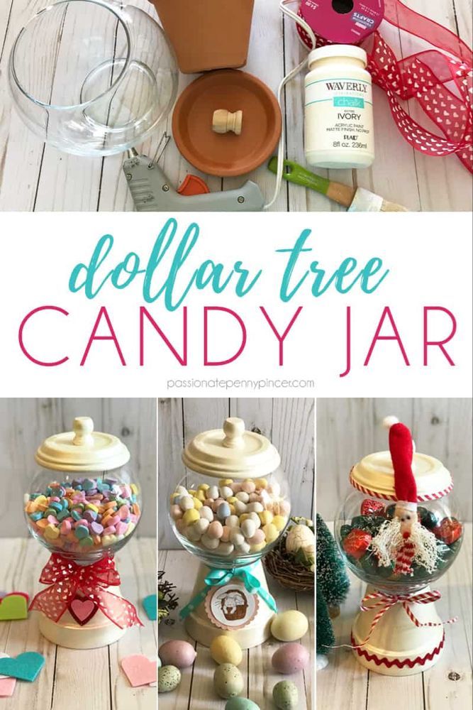 DIY Dollar Tree Candy Jar - DIY Dollar Tree Candy Jar -   14 diy Dollar Tree kids ideas