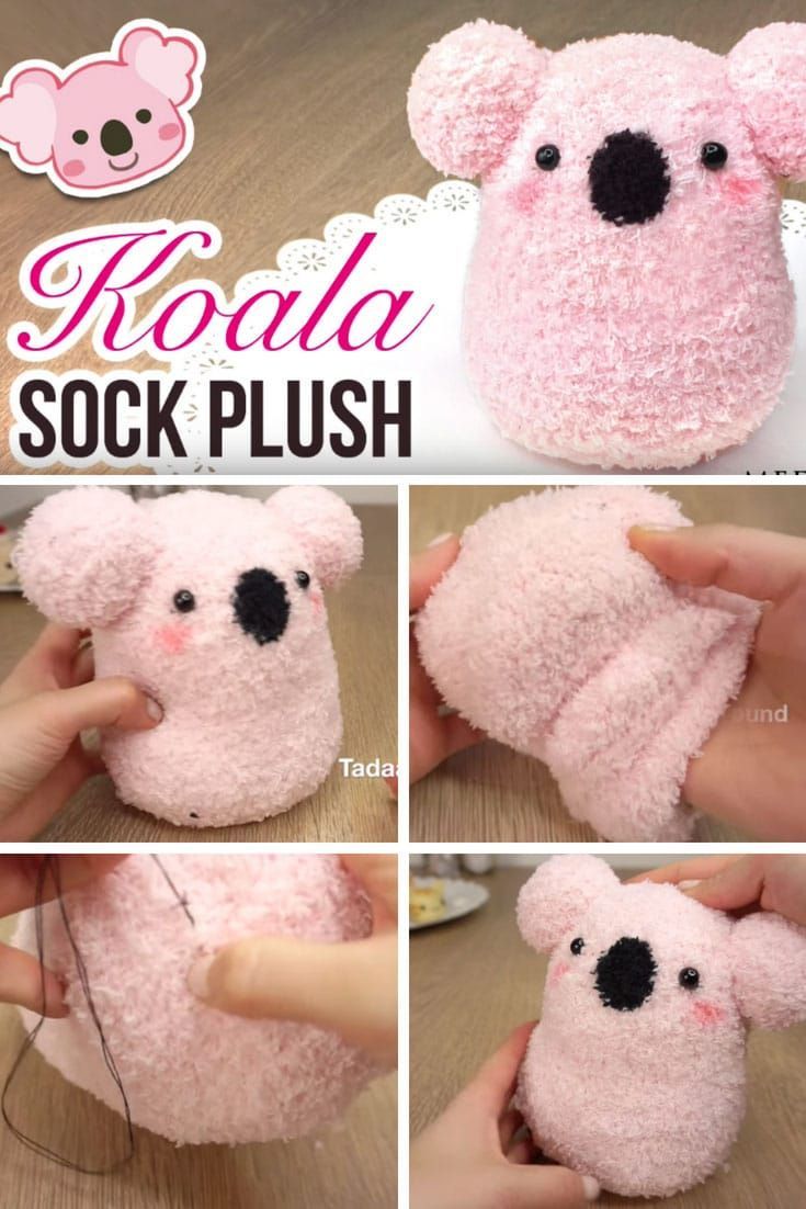 25 Easy DIY Sock Plushies and Animals You'll Want to Make this Weekend - 25 Easy DIY Sock Plushies and Animals You'll Want to Make this Weekend -   14 diy Easy cute ideas