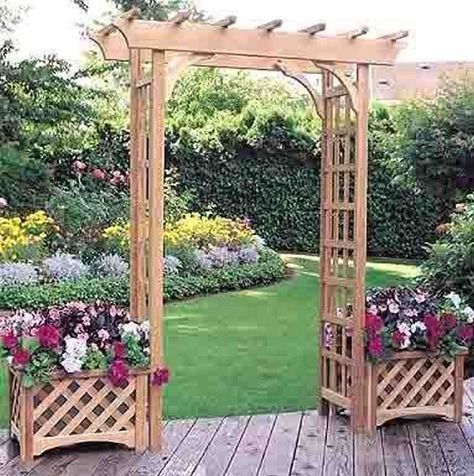 DIY Garden Grow Box and Trellis Combo - DIY Garden Grow Box and Trellis Combo -   14 diy Garden arch ideas