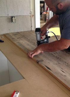 DIY Reclaimed Wood Countertop - DIY Reclaimed Wood Countertop -   14 diy Room wood ideas