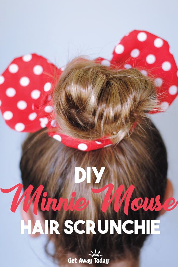 DIY Minnie Mouse Scrunchie - DIY Minnie Mouse Scrunchie -   14 diy Scrunchie for kids ideas