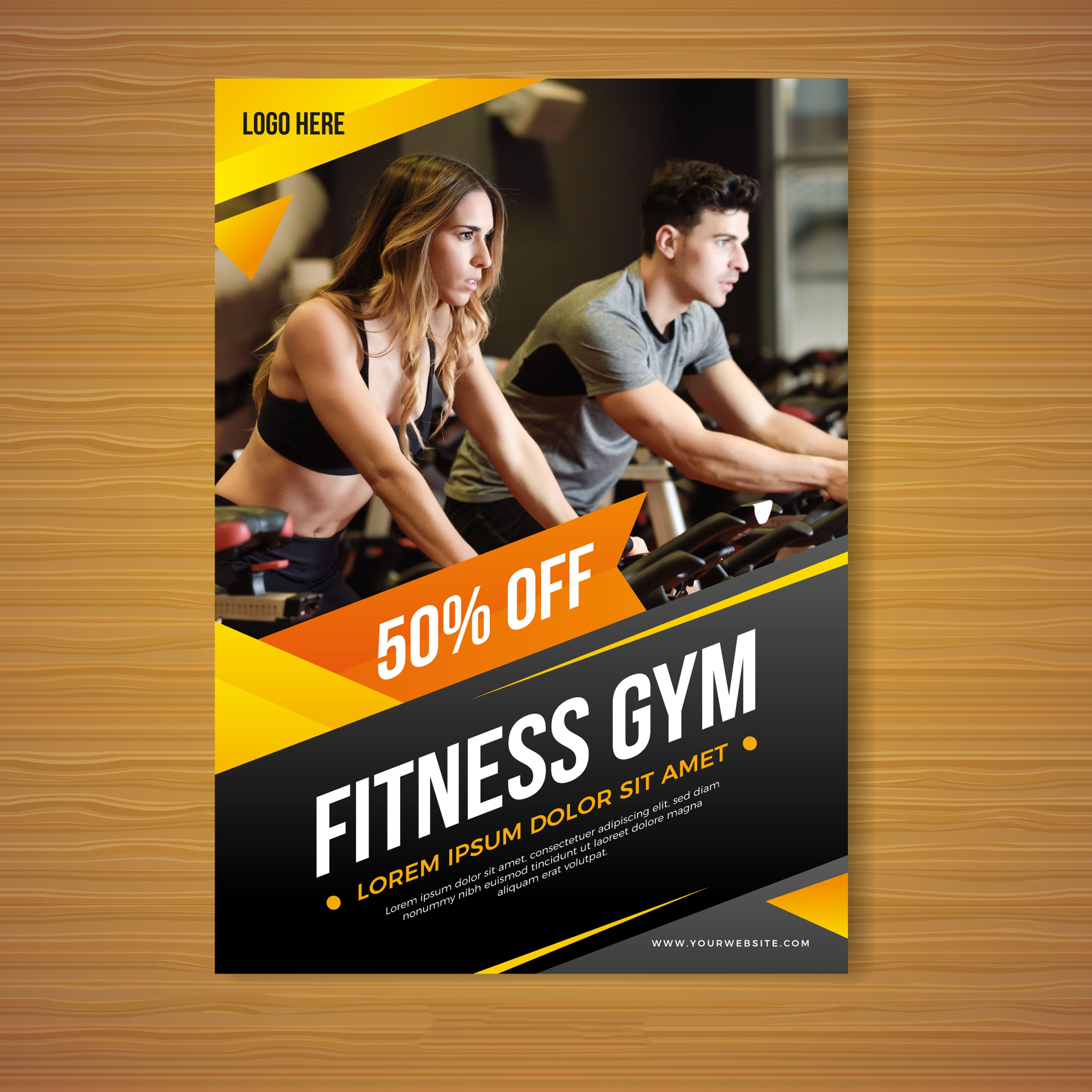 Gym brochure template - Gym brochure template -   fitness Design brochure
