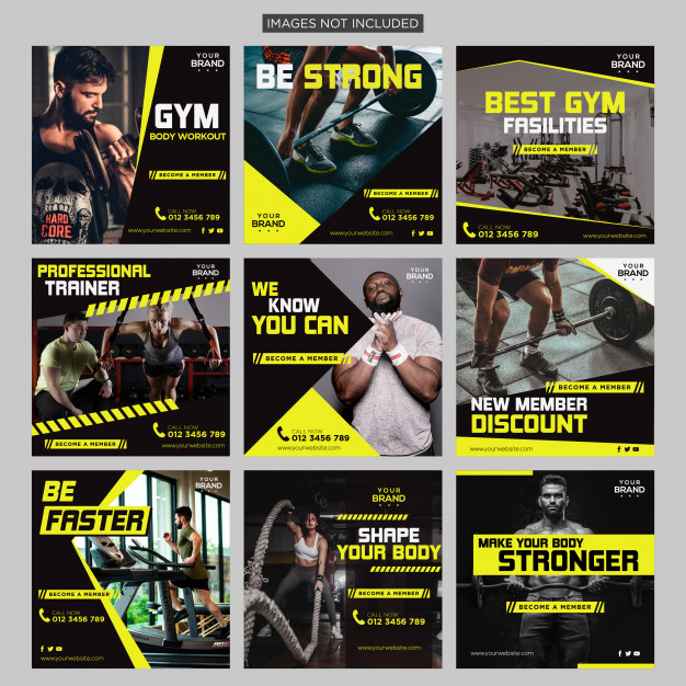 Gym Fitness Social Media Post - Gym Fitness Social Media Post -   14 fitness Design brochure ideas