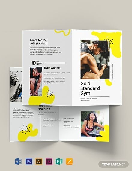 Fitness Bi-Fold Brochure Template - Fitness Bi-Fold Brochure Template -   14 fitness Design brochure ideas