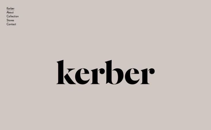 Kerber — siteInspire - Kerber — siteInspire -   14 professional beauty Logo ideas