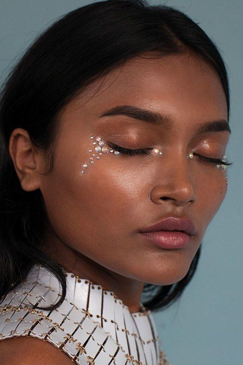Iridescent Waterfall | All In One Face Jewels | Face Gems - Iridescent Waterfall | All In One Face Jewels | Face Gems -   15 beauty Fashion face ideas