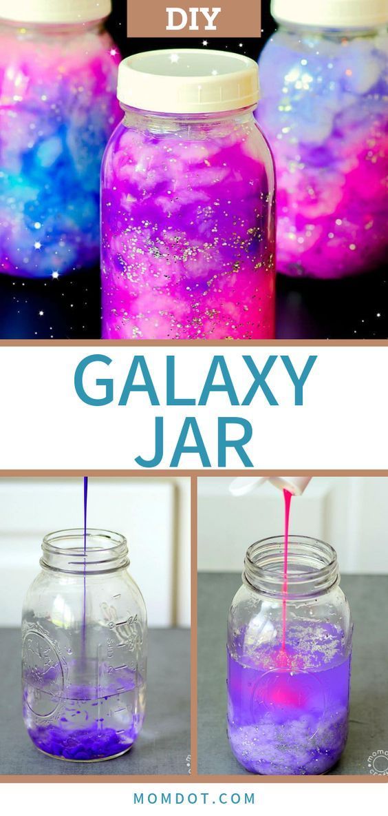 Galaxy Jar DIY Hold the Galaxy Glowing in your hands - Galaxy Jar DIY Hold the Galaxy Glowing in your hands -   15 cool diy Projects ideas