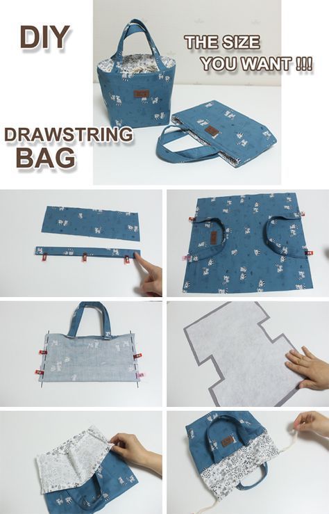 How to make a drawstring bag the size you want | DIY bag #sewingtimes - How to make a drawstring bag the size you want | DIY bag #sewingtimes -   15 diy Bag pattern ideas