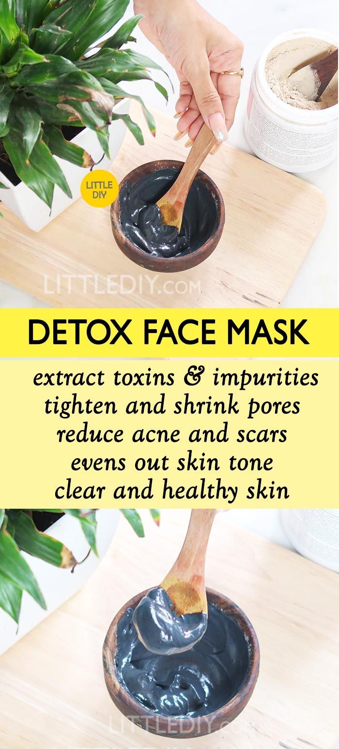 DETOX FACE MASK - FOR CLOGGED PORES, ACNE AND BLACK HEADS - LITTLE DIY - DETOX FACE MASK - FOR CLOGGED PORES, ACNE AND BLACK HEADS - LITTLE DIY -   15 diy Face Mask black heads ideas