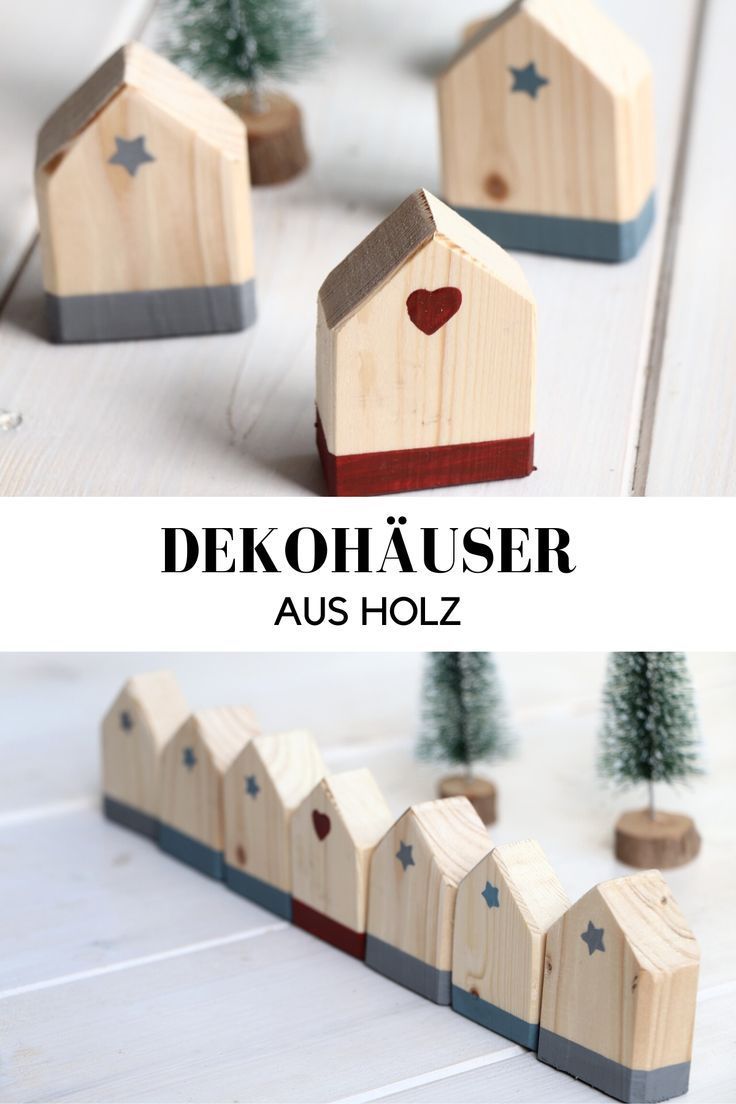 DIY: Holzh?user basteln - Lavendelblog - DIY: Holzh?user basteln - Lavendelblog -   15 diy Ideen holz ideas