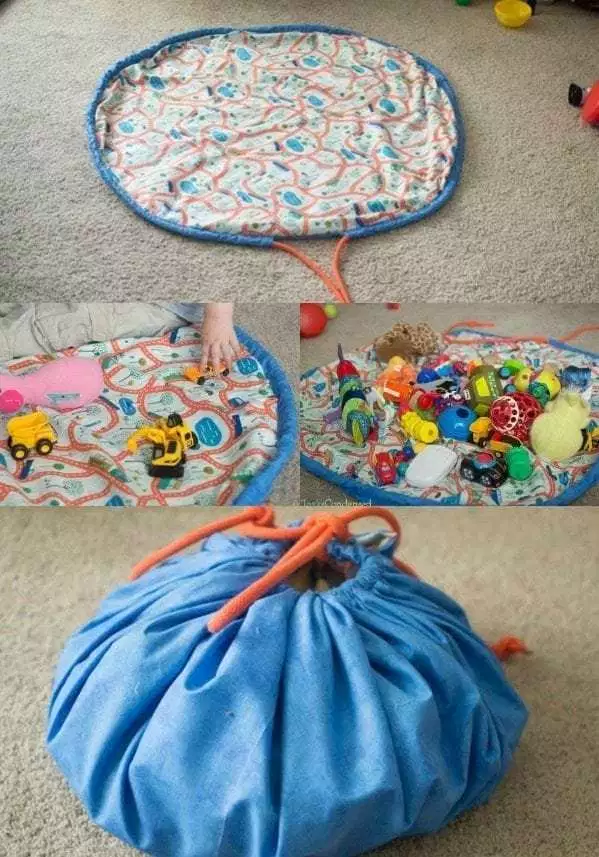 DIY Toy/Lego Bag and Playmat - DIY Toy/Lego Bag and Playmat -   15 diy Kids bag ideas